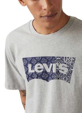 Levis Classic Graphic graues T-Shirt für Herren.
