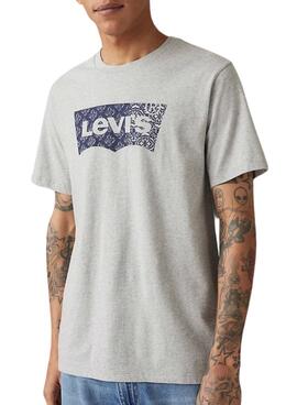 Levis Classic Graphic graues T-Shirt für Herren.