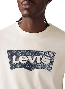 Levis Classic Graphic beige T-Shirt für Herren