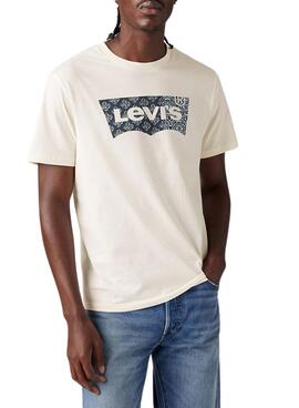 Levis Classic Graphic beige T-Shirt für Herren