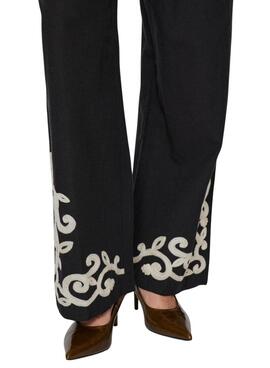 Schwarze Vila Polene Damenhose