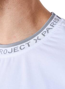 T-Shirt Project X Paris Logo bestickt weiß für Herren