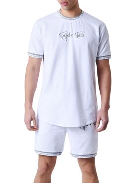 T-Shirt Project X Paris Logo bestickt weiß für Herren