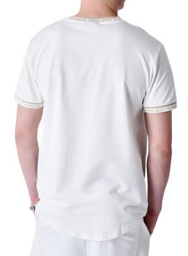 T-shirt Project X Paris Logo bestickt beige für Herren