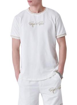 T-shirt Project X Paris Logo bestickt beige für Herren