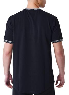 T-Shirt Project X Paris Logo bestickt Schwarz für Herren