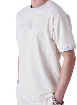 T-shirt Project x Paris Logo vorne beige für Herren