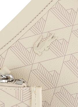 Tasche Lacoste Tote Zely mit beige Brieftasche für Damen