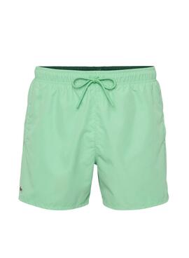 Schnelltrocknende grüne Lacoste Badehose für Herren