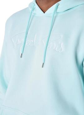 Sweatshirt Project X Paris mit Kapuze in Türkis für Herren