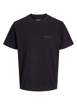T-Shirt Jack and Jones Retreat Schwarz für Herren