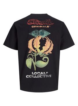 T-Shirt Jack and Jones Retreat Schwarz für Herren