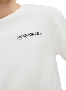 T-shirt Jack and Jones Hawaii beige für Herren.