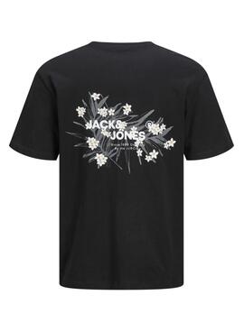 T-Shirt Jack and Jones Hawaii in Schwarz für Herren