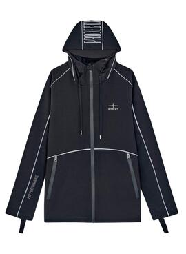 Windbreaker Project X Paris reflektierende Details schwarz für Herren.