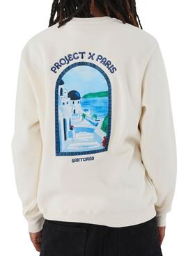 Sweatshirt Project X Paris Santorini beige für Herren.