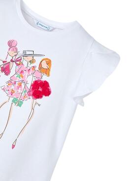T-shirt Mayoral Puppen in Weiß für Mädchen.