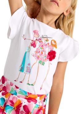 T-shirt Mayoral Puppen in Weiß für Mädchen.