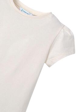 T-Shirt Mayoral mit beigem Weste für Mädchen.