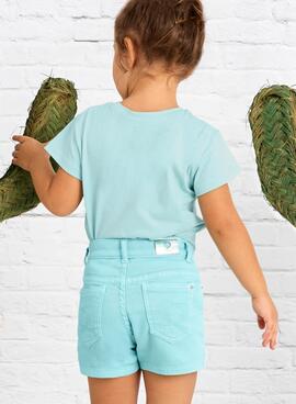 Short Mayoral Basic blau Mädchen.