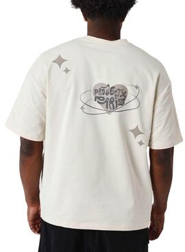 T-Shirt Project X Paris Graffiti beige für Herren