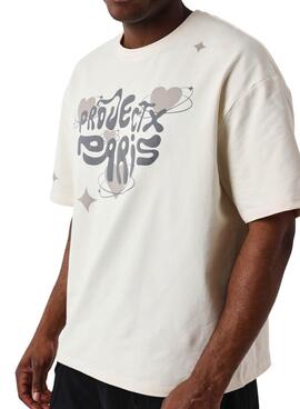 T-Shirt Project X Paris Graffiti beige für Herren