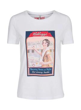 T-Shirt Only Kelloggs Weiß Für Damen