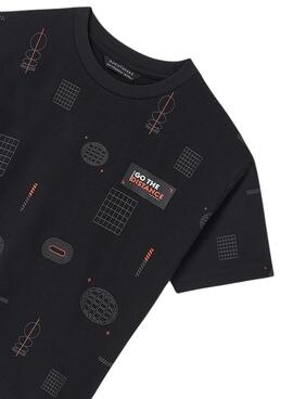 T-shirt Mayoral bedruckt schwarz für Jungen