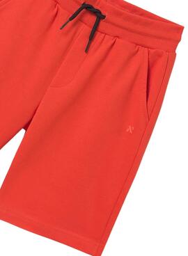 Bermuda Basis-Sportshorts in Orange für Kinder von Mayoral.