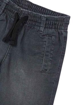 Bermuda Mayoral weicher Denim-Jogger in Grau für Jungen