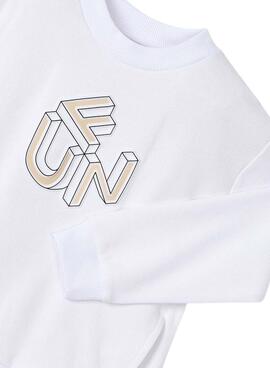 Sweatshirt Mayoral Relief Weiß für Jungen