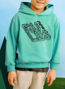 Sweatshirt Mayoral Athletics Grün für Jungen.