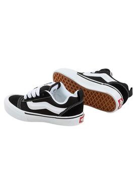Turnschuhe Vans Knu Skool schwarz weiß für Kinder