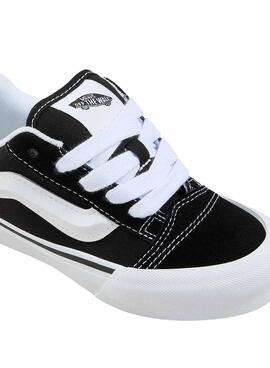 Turnschuhe Vans Knu Skool schwarz weiß für Kinder