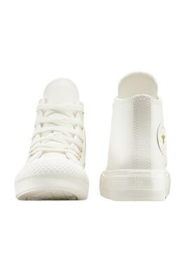 Sneakers Converse Chuck Taylor All Star EVA Lift Leder weiß für Damen.