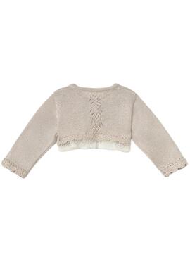 Jacke Mayoral Rebeca Beige Baby-Zeremonie