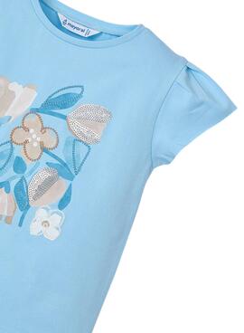T-shirt Mayoral Himmelblau für Mädchen