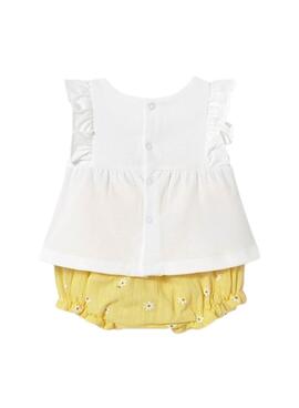 Set Mayoral kurze Shorts Sunny gelb für Baby