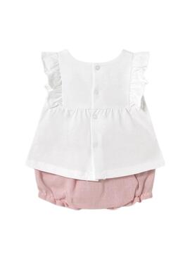 Mayoral Shorts Set in Rosa für Babys.