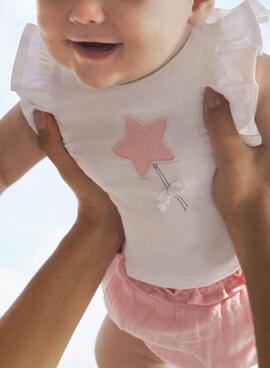 Mayoral Shorts Set in Rosa für Babys.