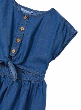 Fließendes blaues Mayoral Denim-Kleid für Mädchen