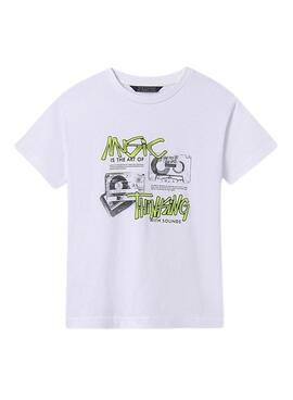 Set 2 T-Shirts Mayoral weiß und marineblau für Jungen