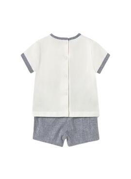 Set Mayoral Shorts Star blau für Babys