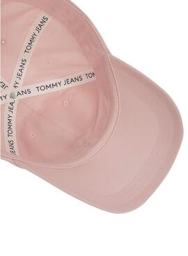 Mütze Tommy Jeans 6 Panel rosa für Damen