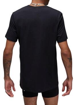 Pack mit zwei schwarzen Jordan Flight Base T-Shirts für Herren.
