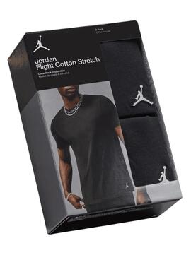Pack mit zwei schwarzen Jordan Flight Base T-Shirts für Herren.
