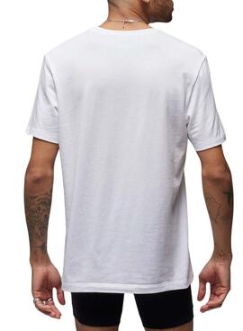 Pack zwei Jordan Flight Base-T-Shirts in Weiß für Herren 