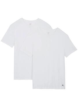 Pack zwei Jordan Flight Base-T-Shirts in Weiß für Herren 