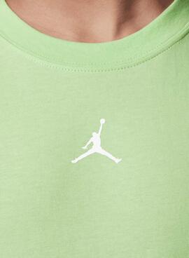 T-Shirt Jordan Sport Dri-Fit grün für Kinder