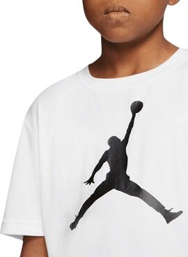 T-shirt Jordan Jumpman weiß für Kinder.